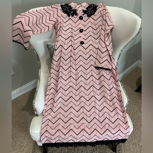 Pink and Black Zigzag Kids Pajamas